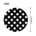 thumbnail image 3 of Disketp Black And White Polka Dot Small Mouse Pad 7.9x7.9 Inches,Washable Round Mousepad For Office Laptop Computer,Non-Slip Rubber Base Mouse Pads For Wireless Mouse, 3 of 8
