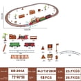 thumbnail image 3 of Pistas De Tren De Navidad Conjunto Con Sound Sound Light Steam Kid Toy Tree Decor Decor 190 PCS Sunnimix Tren Play Playset, 3 of 7