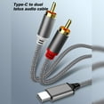 thumbnail image 4 of USB C to RCA Audio Cable Type C to 2 RCA Cable for Speaker Amplifier Android Phone Laptop USB-C Splitter, 4 of 7