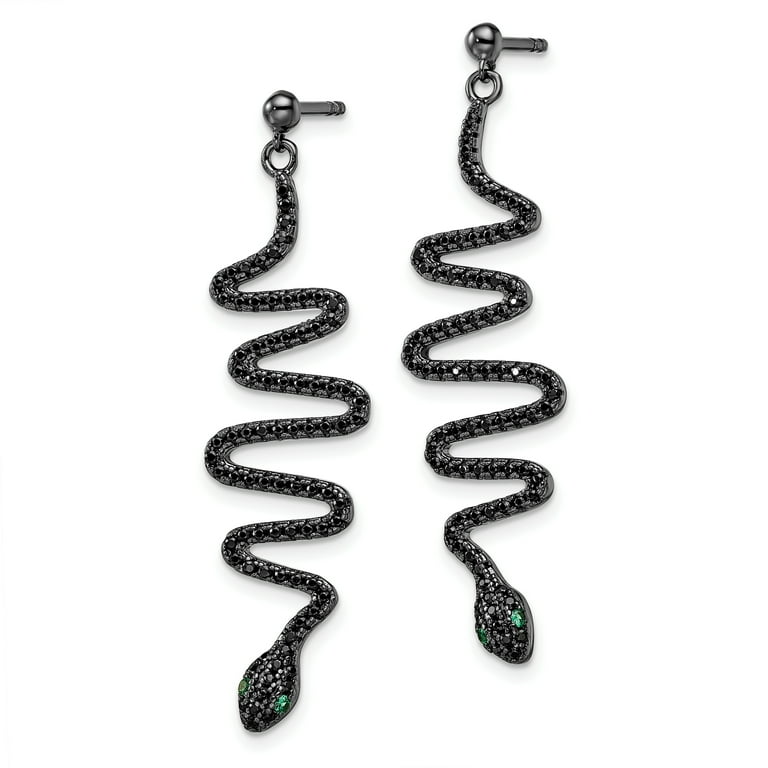 Sterling Silver White & Green CZ Brilliant Embers Halo Earrings Sterling Silver White & Green CZ Brilliant Embers Halo Earrings