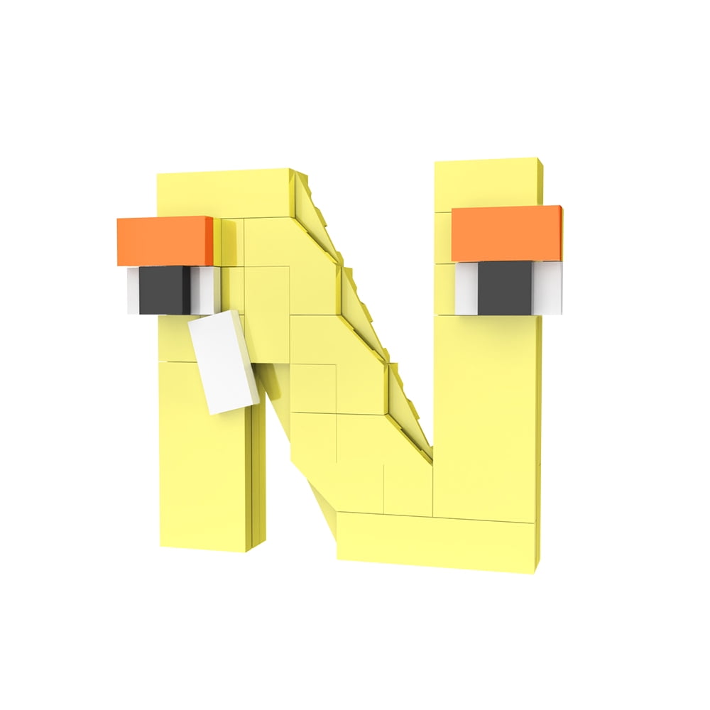 26 Style Alphabet Building Blocks English Letters Lore Puzzle Alphabet  Shape Matching Moc Bricks Montessori Toys for Kids