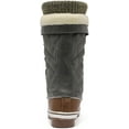 thumbnail image 3 of BURUDANI Women Waterproof Snow Boots Winter Warm Snow Faux Fur Lined Flat Mid Calf Snow Boots TAN/KHAKI Size 8, 3 of 7