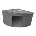 thumbnail image 4 of Cesta de almacenamiento de esquina, contenedor de ropa, caja organizadora triangular para el baño. 47cmx47cmx28cm Gris, 4 of 9