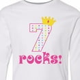 thumbnail image 4 of Inktastic 7th Birthday 7 Rocks Girls Long Sleeve Youth T-Shirt, 4 of 5