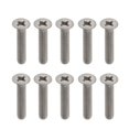 thumbnail image 2 of 10 piezas M3 x 10 mm 1/4 pulgadas tornillos de de plana grado 1 unidad para desalinización de shamjiam Tornillos de máquina de titanio M3, 2 of 8