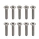 thumbnail image 2 of 10 piezas M3 x 10 mm tornillos de de de grado 1 plana Drive para construcción automática / aeroespacial / de fusela kusrkot Tornillos de máquina de titanio M3, 2 of 8