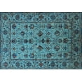thumbnail image 1 of Ahgly Company Indoor Rectangle Oriental Light Blue Industrial Area Rugs, 2' x 3', 1 of 4