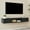 Black-1, variant on YYAo Wall-Mounted Floating TV Media Console Table with 16-color Adjustable Led Lights, TV Stand with Wave Design for Living Room, Bedroom, Black
