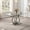 69" Dining Table, variant on 69" Rectangular Dining Table, 0.39" Tempered Glass Top, Flower-Shaped Stainless Steel Base, Modern Elegant Style for Kitchen or Living Room