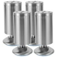 thumbnail image 1 of 4pcs ajustable Gabinete Sofá Piernas de acero inoxidable Armario Mesa de baño Proteger los cojines del pie pierna pies de muebles (acero sólido), 1 of 7