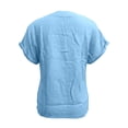 thumbnail image 5 of Women's Tops T Shirts Loose Fit Short Sleeve V Neck Tees Women's Clothing, 5 of 5