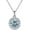 Blue, variant on 0.8 Carat Moissanite Pendant Necklace Women's Diamond Necklace 18K White Gold Lab Diamond Pendants for Necklaces for Women Moissanite Necklace for Wife Lab Diamond Necklace