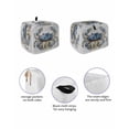 thumbnail image 2 of Fsddascl Blue Crab Coastal Toaster Cover 2 Slice, Small Kitchen Appliance Covers, Vintage Beach Nautical Coral Sea Toaster Oven Cover with Loop, Bread Machine Cover Polyester Dust Cover Protection, 2 of 5