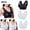 Black, variant on WREESH 3 Pack Support Bra Adaptive Bra Women Lace Splicing Glossy Comfortable Breathable Bra Underwear No Underwire Bras Underwear Beige