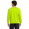 thumbnail image 4 of Gildan High Visibility Safety Sweatshirt - Heavy Blend Fleece Workwear | Hi Vis Safety Green, Long Sleeve Sweater, Size 2XL, 4 of 5