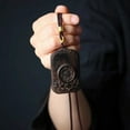 thumbnail image 5 of Wood Pendant Six Word Mantra Lotus Plate Carved Amulet Necklace Buddhist Jewelry Unisex Spiritual Gift Collectible, 5 of 12
