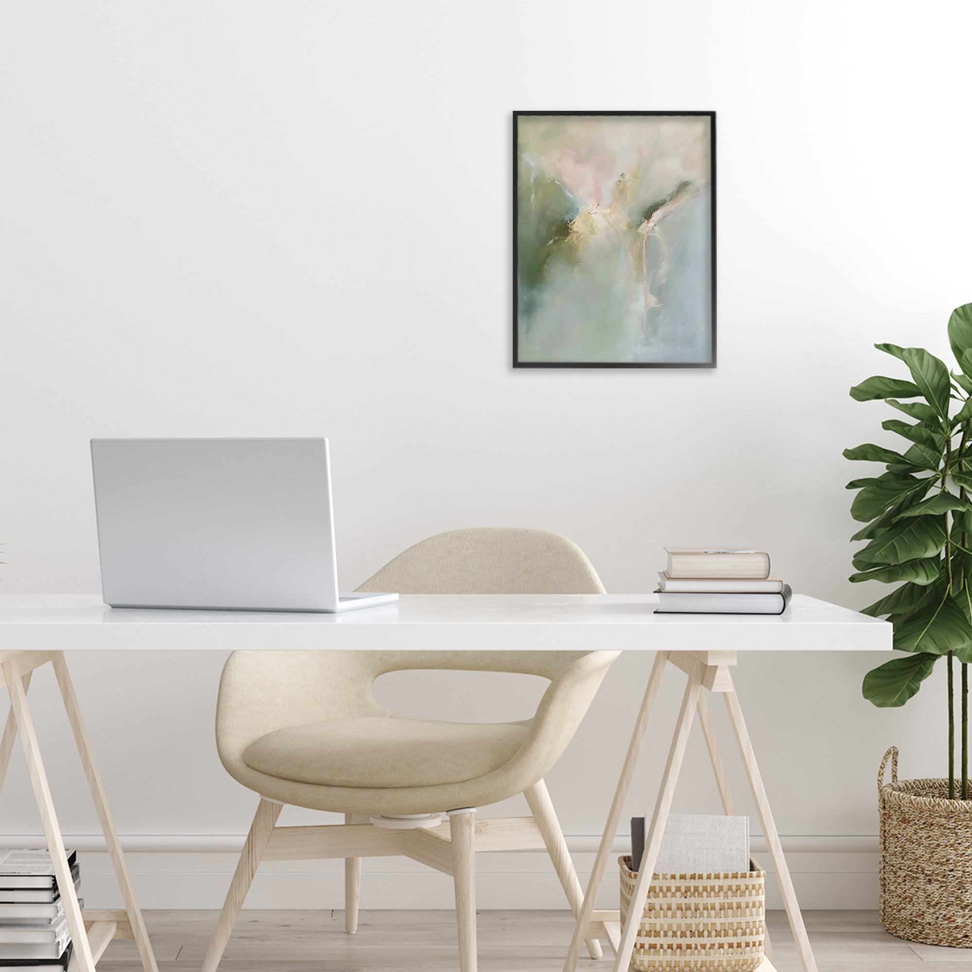 Stupell Industries Ethereal Brushwork Harmony Black Framed Giclee Art, design by Riley B