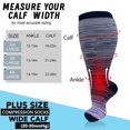 thumbnail image 3 of 3 Pairs Plus Size Copper Compression Socks for Women & Men Circulation 20-30 mmHg - Better Blood Flow, Swelling , Best Support for Medical, Running, Nursing, 3 of 7