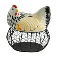 thumbnail image 2 of Cesta para huevos de gallina, contenedor de almacenamiento de huevos, decoración decorativa de cocina, soporte para huevos de gallina, soporte para hierro colorido, 2 of 8