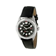 Movado Black Leather Kingmatic