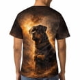 thumbnail image 5 of LAOLIUSN Men's Rottweiler 3D All Over Print T-Shirt, Realistic Dog Graphic Performance Tee, Stretch Breathable Quick Dry Short Sleeve Top, L, 5 of 7