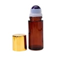 thumbnail image 2 of hgiogi Amber Roll On Bottles With Plastic Roller Balls 4oz, 2 of 4
