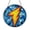 Acrylic 3.5 Inch, variant on Yellow Lightning Bolt Stained Glass Style Suncatcher – Window Decor