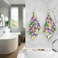thumbnail image 7 of GZHJMY Mardi Gras Cotton Hand Towel Super Soft and High Absorbent Bath Towel Fast Drying Hand Towel for Home Bathroom Gym Hotel Yoga (2 Pack),16 x 28 inch Washcloths, 7 of 7
