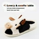 thumbnail image 2 of Pantuflas de vaca JAMW para mujeres y niñas de algodón de felpa para interiores y exteriores, 2 of 3
