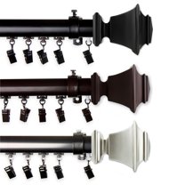 Norma Cordless Traverse Rod 48-86" - Satin Nickel