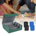 thumbnail image 1 of Estuche para cartas de baraja, soporte de protección para 1800 tarjetas con cierre magnético, almacenamiento de cartas de juego Tarjetero Verde Gris, 1 of 8