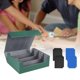 thumbnail image 1 of Estuche para cartas de baraja, soporte de protección para 1800 tarjetas con cierre magnético, almacenamiento de cartas de juego Tarjetero Verde Gris, 1 of 8