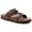 Brown, variant on Unisex Cork Footbed Slide Sandals, Adjustable Buckle Sandal Slippers for Women with Arch Support, Apricot