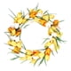 thumbnail image 4 of Guirnalda falsa Tulipán Colgador de puerta Decoración de flores de imitación Artificial para pared de banquete de boda, Amarillo claro, 40 CM Advancent HA9035-06B, 4 of 6
