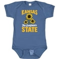 thumbnail image 3 of Inktastic Kansas the Sunflower State Boys or Girls Baby Bodysuit, 3 of 5