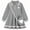Grey, variant on Aideaone Toddler Girls Long Sleeve Polo Dress with Matching Heart Crossbody Bag 2T-7T
