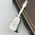 thumbnail image 2 of Exquisite Silver Plate Dining Bell Dining Table Decoration Vintage Hand Rattle Silver Luggage Porter Bell Kitchen Restaurant Bar Classic Concierge, 2 of 7