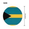 thumbnail image 2 of Flag Of The Bahamas Round MousePad with Stitched Edge Non-Slip Rubber Base Mouse Mat for Office & Home (7.9 x 7.9), 2 of 6