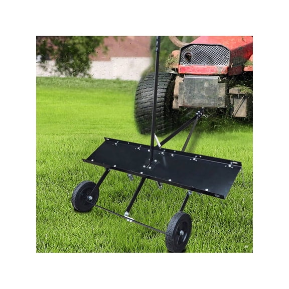 EastVita 40 Inch / 48inch Pine Straw Rake.Steel Lawn Dethatcher Tow Behind For Lawn Care.Rake Atv With 20 Tines For Lawn Tractor