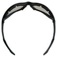 thumbnail image 4 of Global Vision Neptune Padded Motorcycle Safety Sunglasses Black Frames Clear Mirrored Lenses, 4 of 8