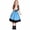 Blue, variant on Girls' Fashion Casual Dress Summer Short Sleeve Round-Neck Mid-Calf Dress for German Beer Festival Stylish and Comfortable Wear 2-16 Years(Pink,8-10 Years)
