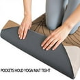 thumbnail image 3 of Brown Boho Plant Pattern Hot Yoga Mat Towel Non Slip for Hot Yoga - Quick-Drying Yoga Mat Cover with 4 Corner Pockets with Travel Bag - Hot Yoga Towel Non Slip Grip Moisture Wicking Sweat 70"x26", 3 of 6