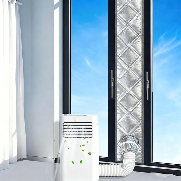 Portable AC Window Seal Kit,71"–Adjustable Vertical/Horizontal Sliding Windows, Thickened Unit Window Vent Seal Kit for Portable Air Conditioner, Tight Seal Blocks Hot Air, Easy Installation