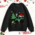 thumbnail image 2 of Byoo Christmas Sweatshirt for Boys Car Print Long Sleeve Pullover Top Casual Soft Holiday Xmas Kids Clothing, 2 of 3