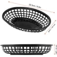thumbnail image 6 of 12 Pack Plastic Oval Food Basket,Bexikou Plastic Fry Basket, Small Fruit Bread Basket,Fast Food Baskets,Food Serving Tray for Bread Baskets, Chicken, Burgers, Sandwiches & Fries, 6 of 7