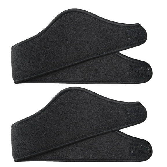 UPOUART 2Pcs Stretchy Unisex Ear Muff Hairbands Black Warm Headbands for Winter Activities