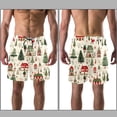 thumbnail image 3 of luoweisi Men's Beach Shorts Quick Dry Swim Trunks with Mesh Lining Merry Chrismas L, 3 of 5