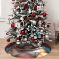 thumbnail image 5 of Lsque French Bulldog In Sunglasses Print Christmas Tree Skirt, Tree Skirt with Ties or Velcro, Perfect for Holiday Decorations, Halloween, and New Year-30", 5 of 7