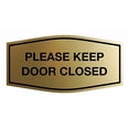 thumbnail image 2 of Signs ByLITA Fancy Please Keep Door Closed Sign - Security and Safety | Durable Material | Easy to Install (Brushed Gold) - Medium 1 Pack, 2 of 4