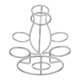 thumbnail image 2 of Expositor de bolas de cristal: Soporte de hierro para 7 esferas de escritorio - Base decorativa de cristal - Pedestal metálico para adornos, 2 of 5